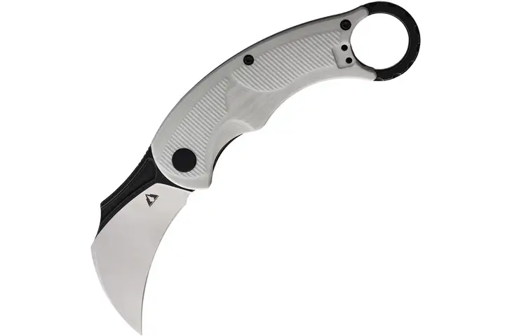 CMB Made Knives Falcon Linerlock White 2.75 in Stainless Steel Folding Knife CMB-C01W w/ Free Shipping